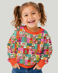Maximalist Christmas Collage Bamboo Crewneck Sweatshirt