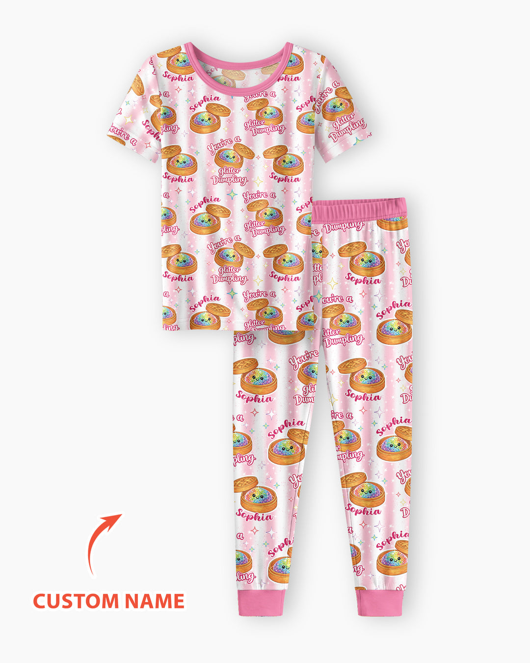 Zweiteiliges, kurzärmliges Pyjama-Set mit Marienkäfern