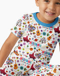 Zweiteiliges, kurzärmliges Pyjama-Set mit Marienkäfern