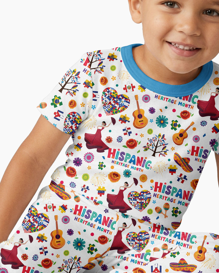 Zweiteiliges, kurzärmliges Pyjama-Set mit Marienkäfern