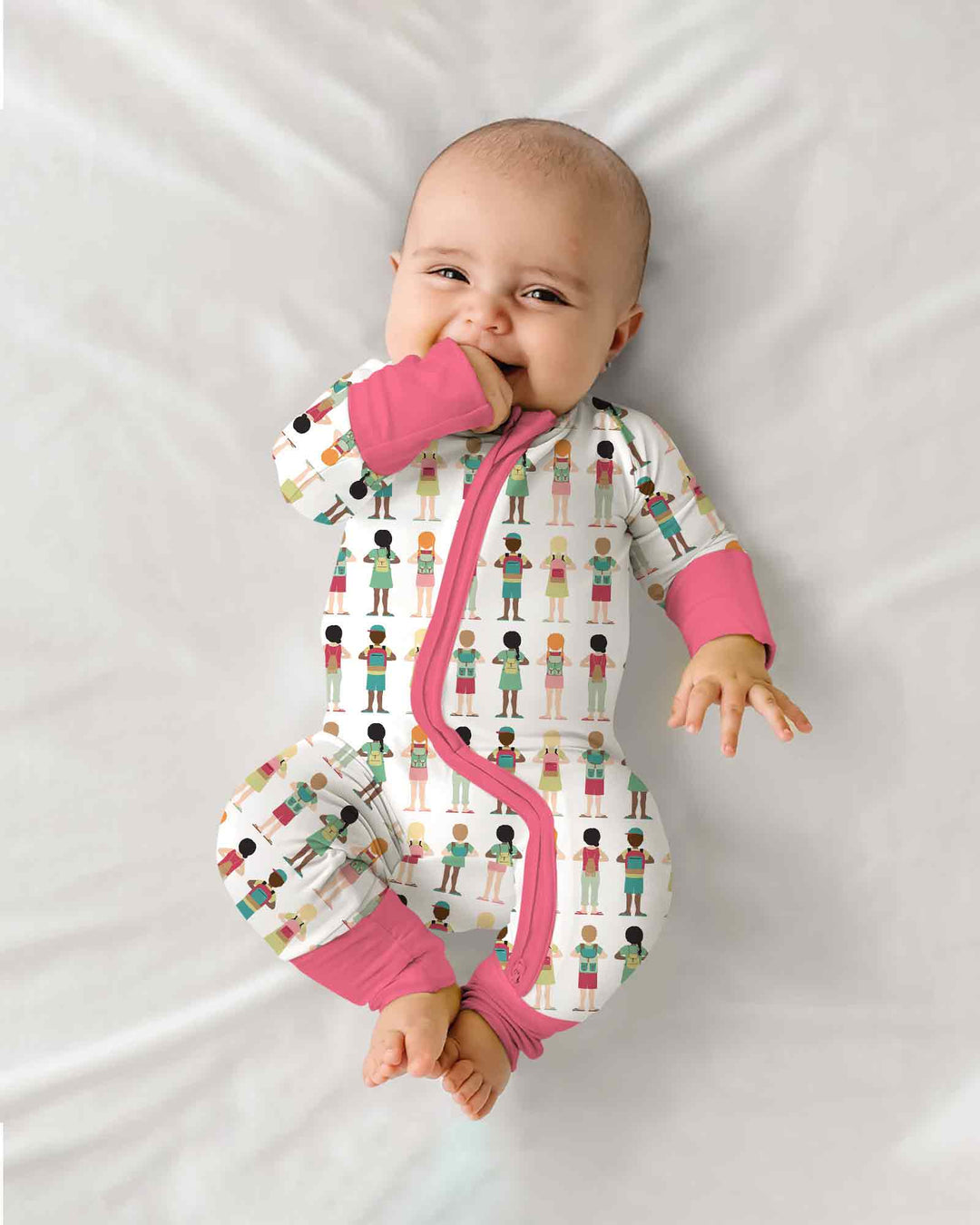 Gerippte Babykleidung mit individuellem Foto - Weich &amp; Skizzenhaft