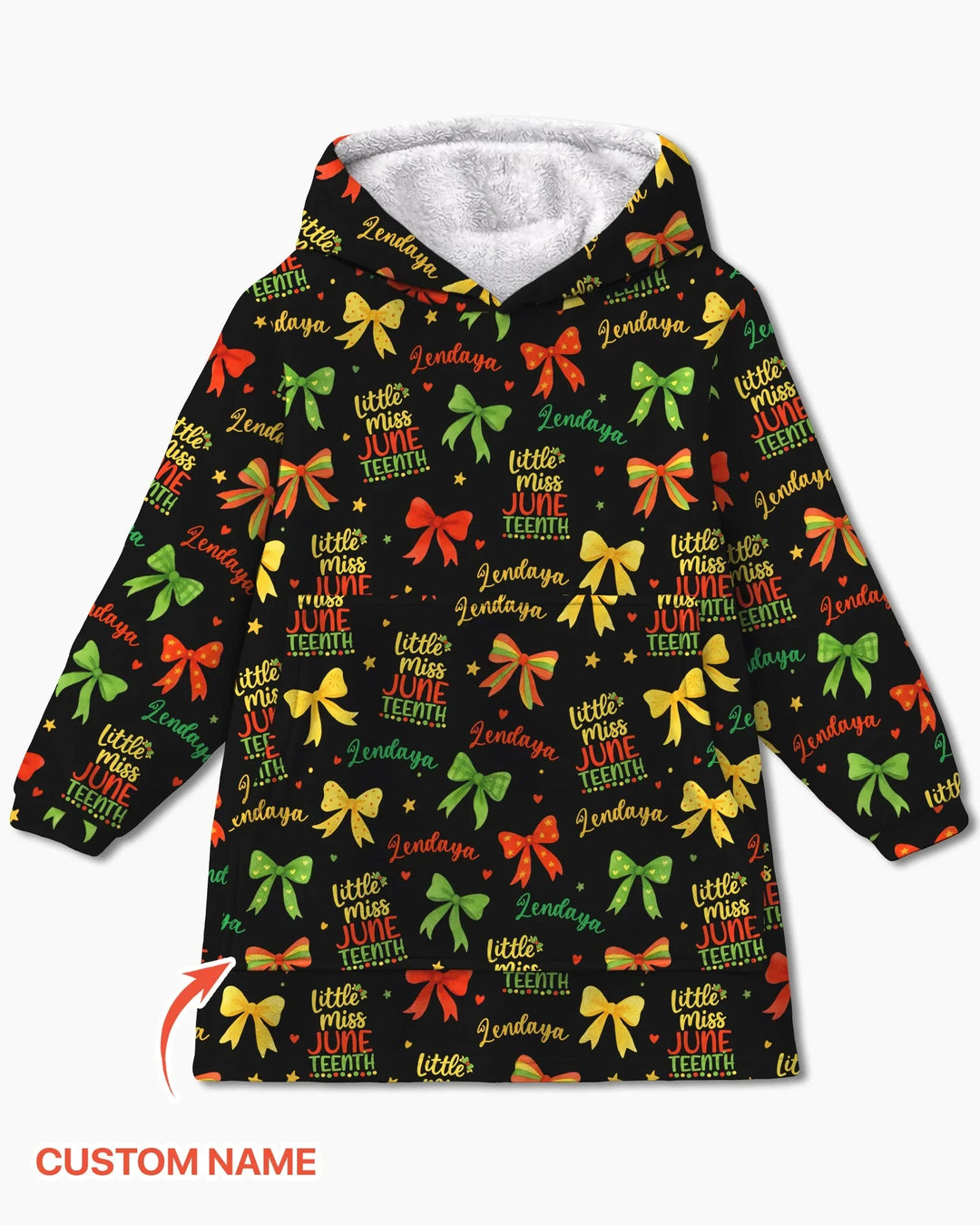 Little Miss Juneteenth Bambus-Decken-Hoodie