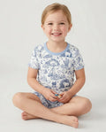 Template Zweiteiliges Pyjama-Set mit kurzen Ärmeln und Shorts