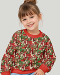 Christmas Time Mosaic Bamboo Crewneck Sweatshirt