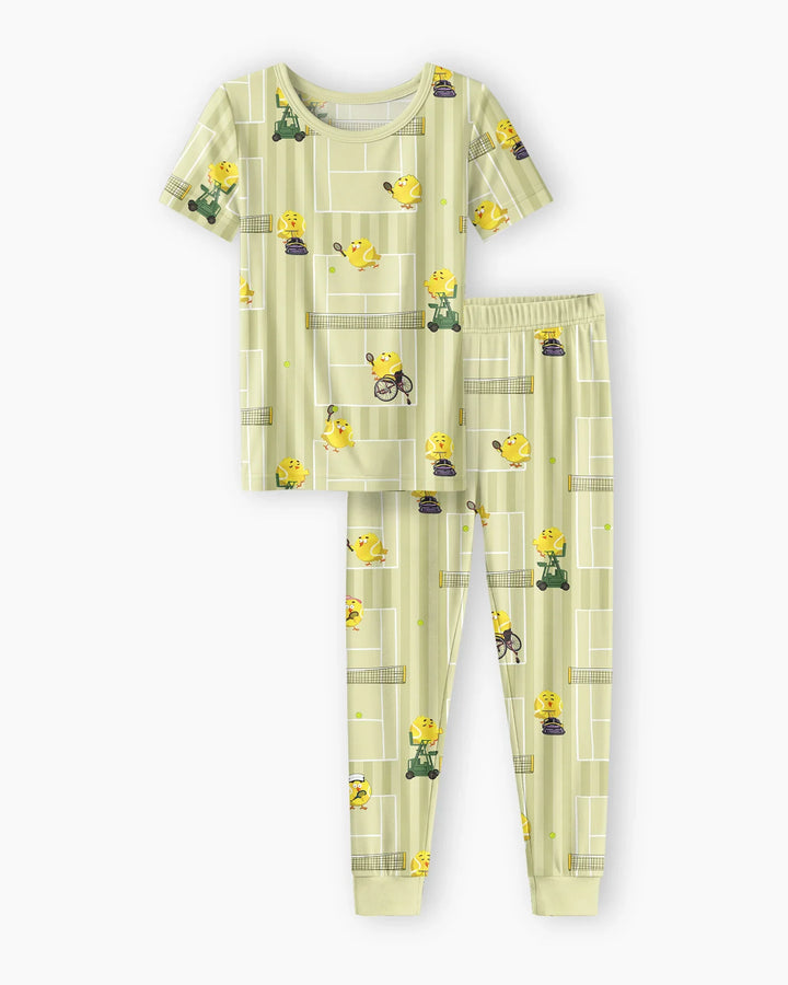 Zweiteiliges, kurzärmliges Pyjama-Set mit Marienkäfern