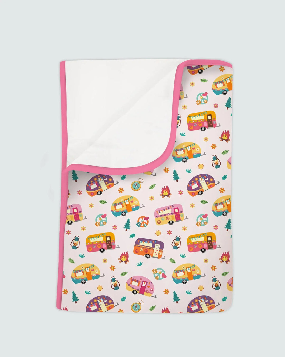 Happy Little Camper Bamboo Blanket