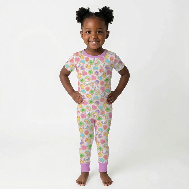 Zweiteiliges, kurzärmliges Pyjama-Set mit Marienkäfern