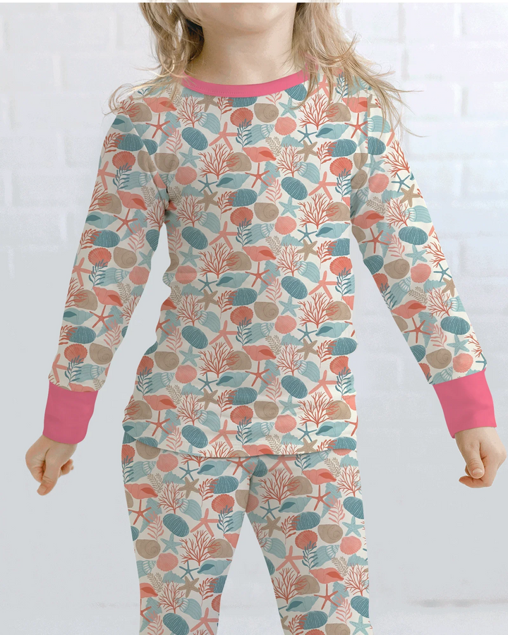 Sunny Beach Cruisers Bamboo Two Piece Long Sleeve Pajama Set