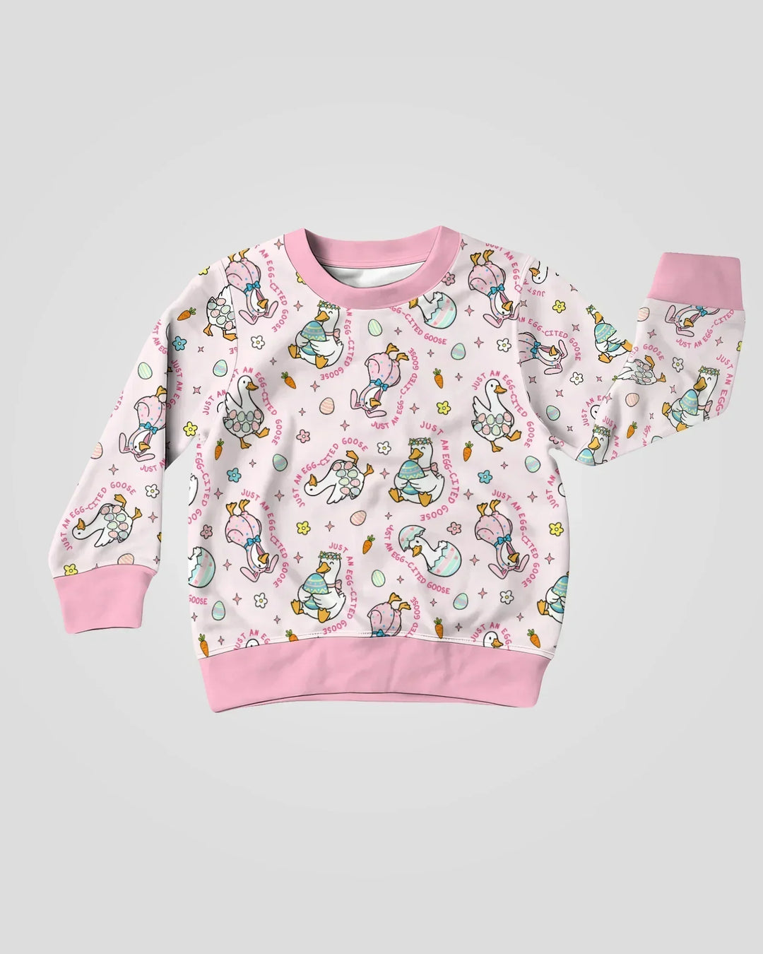 Oster-Gans-Bambus-Rundhals-Sweatshirt