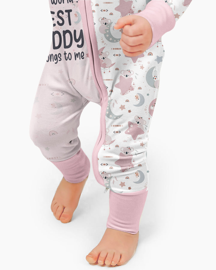 The World's Best Daddy Belongs To Me Bamboo Convertible Zippy