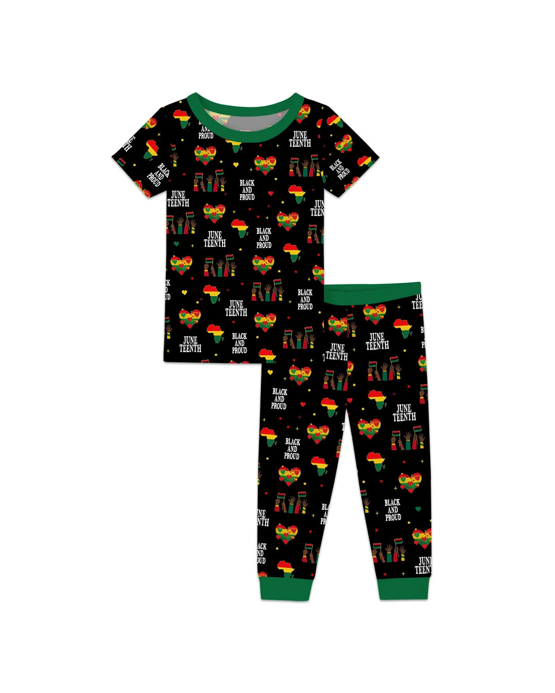 Zweiteiliges, kurzärmliges Pyjama-Set mit Marienkäfern