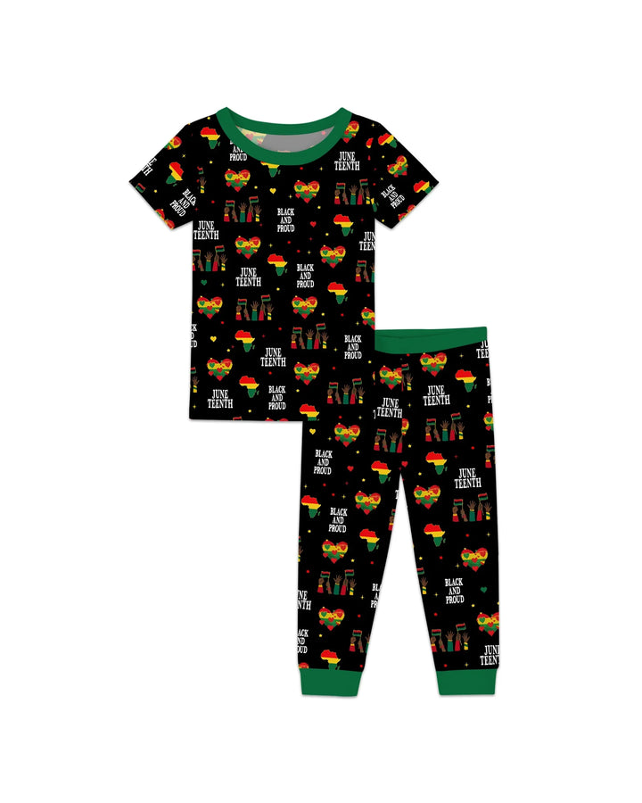 Zweiteiliges, kurzärmliges Pyjama-Set mit Marienkäfern