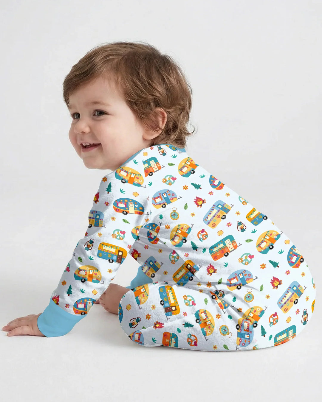Gerippte Babykleidung mit individuellem Foto - Weich &amp; Skizzenhaft