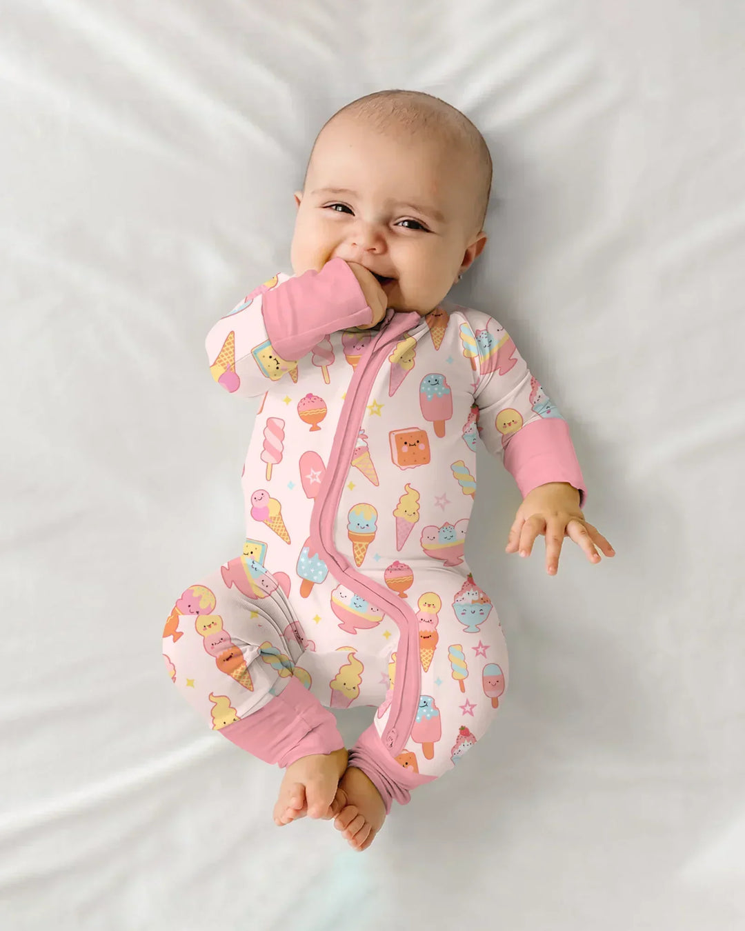 Gerippte Babykleidung mit individuellem Foto - Weich &amp; Skizzenhaft