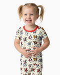 Zweiteiliges, kurzärmliges Pyjama-Set mit Marienkäfern