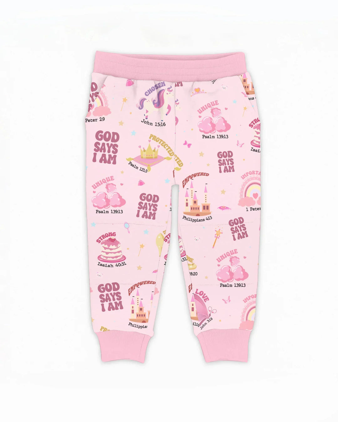 God Says I Am Girl Bamboo Jogger