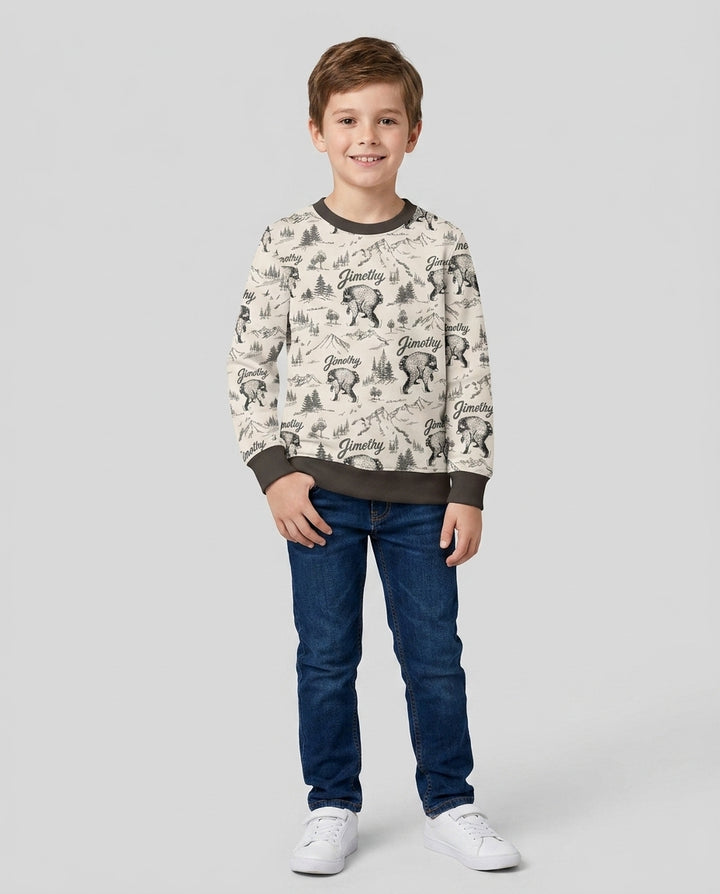 Sweatshirt mit Rundhalsausschnitt aus Bambusfaser