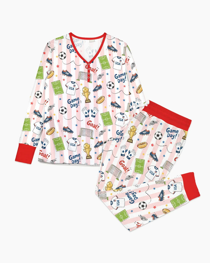 Vorlage Bambus Damen Pyjama Set