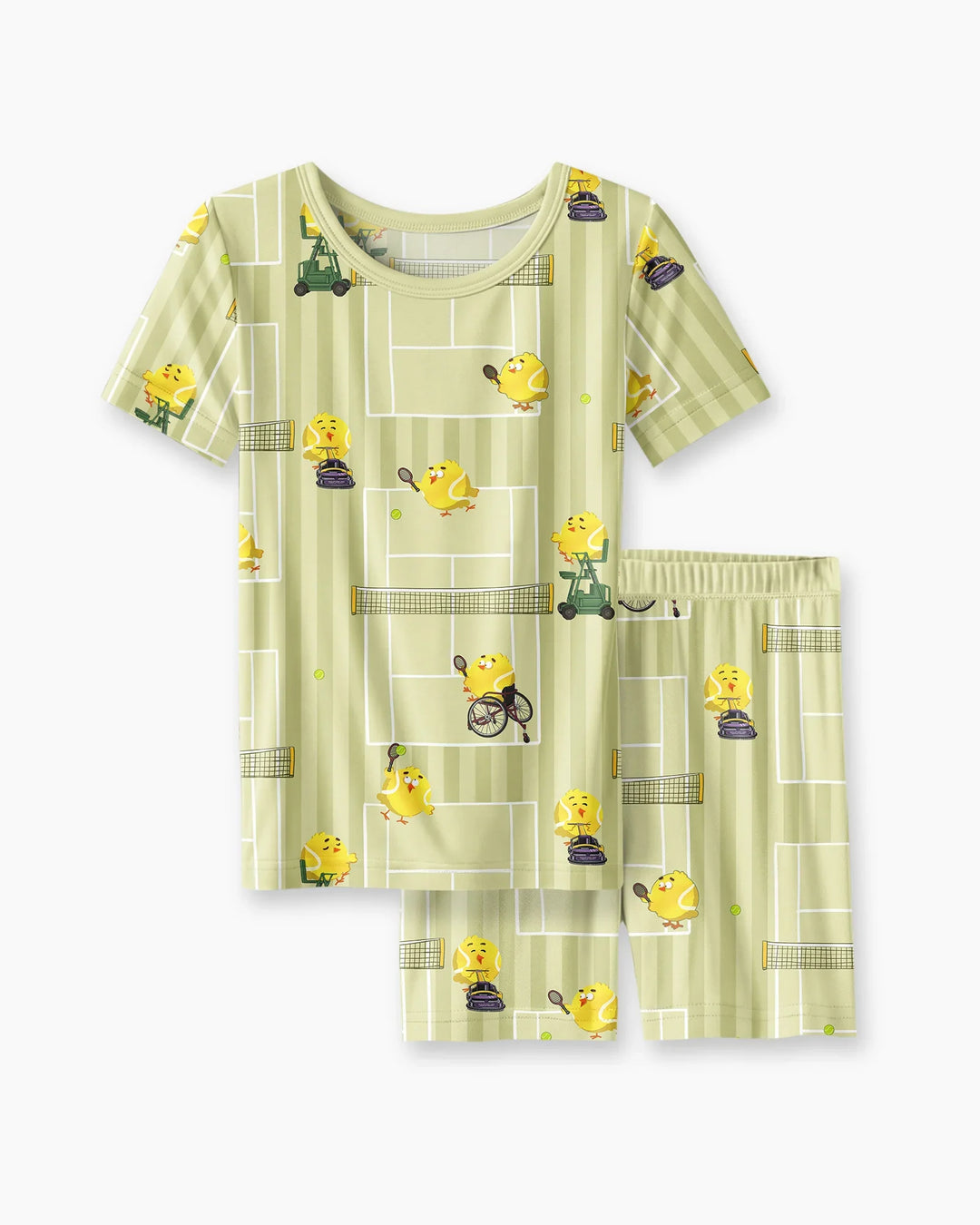 Schlafanzug-Set zweiteilig, kurze Ärmel, kurze Hose, Bambus