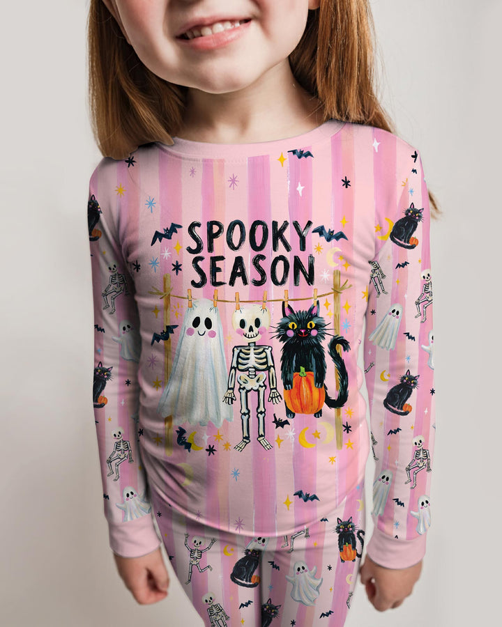 Spooky Season Kids Bamboo Two Piece Long Sleeve Pajama Set