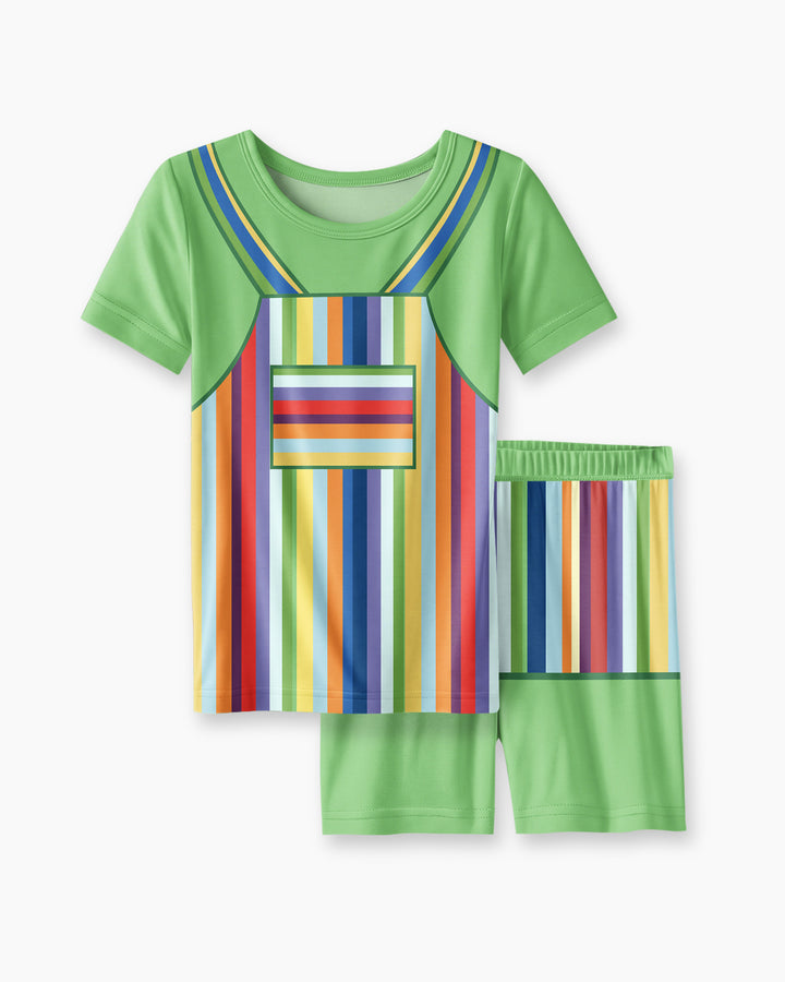 Schlafanzug-Set zweiteilig, kurze Ärmel, kurze Hose, Bambus