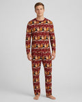 Farm Chicken Christmas Bamboo Men's Pajama Set