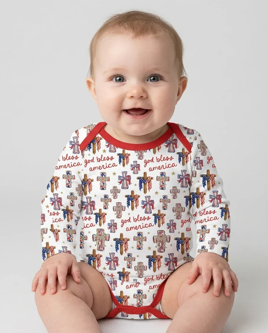 Gerippte Babykleidung mit individuellem Foto - Weich &amp; Skizzenhaft
