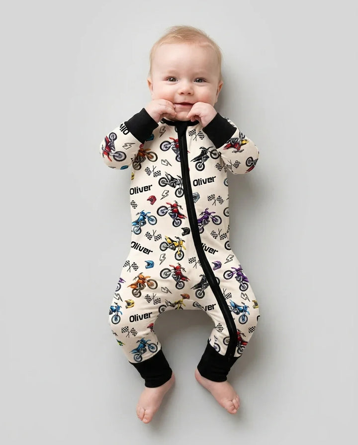 Gerippte Babykleidung mit individuellem Foto - Weich &amp; Skizzenhaft