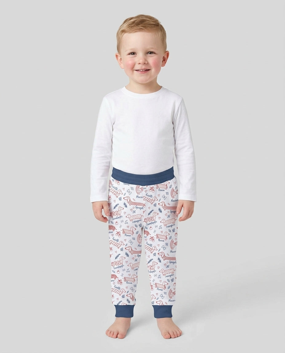 Funny Dachshund Pasta Pups Bamboo Jogger