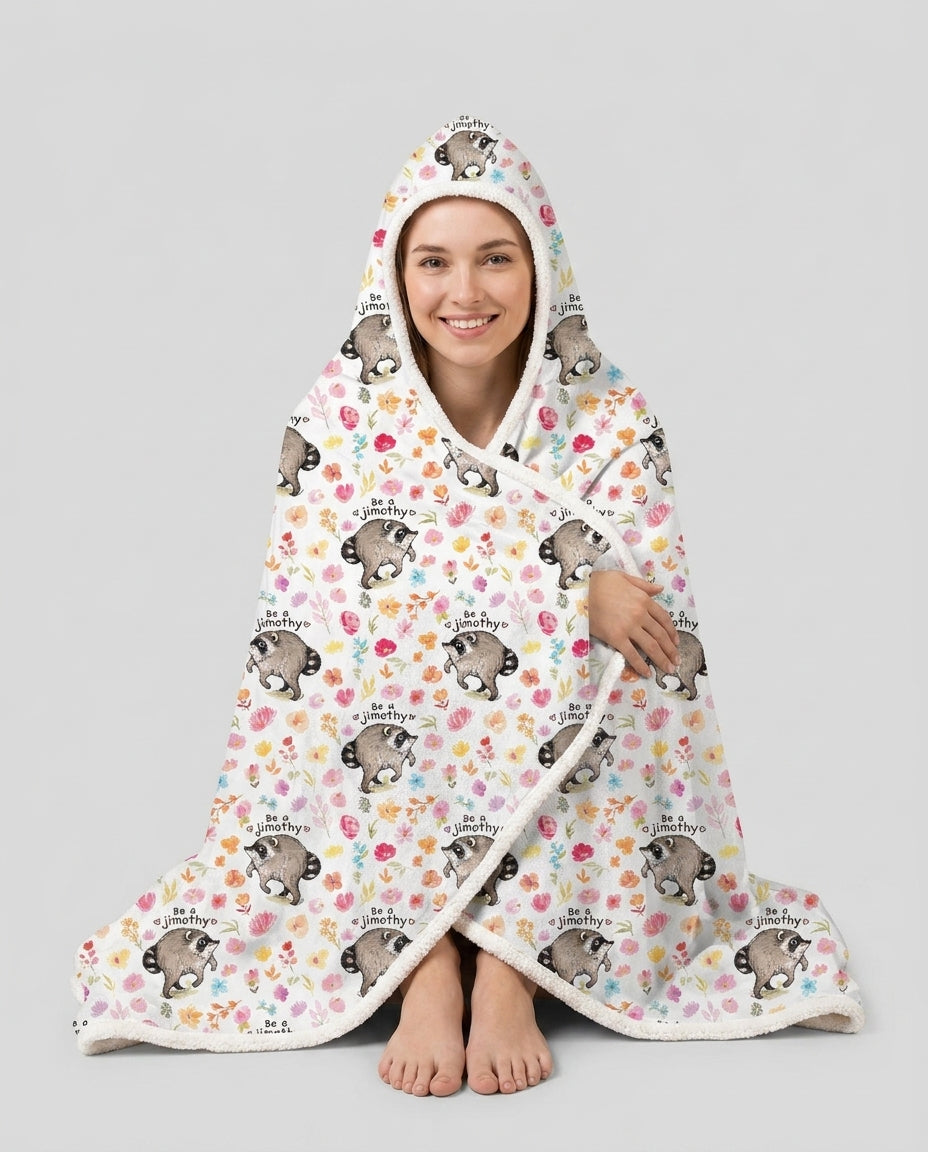 Be A Jimothy Family Matching Bamboo Wearable Hooded Blanket