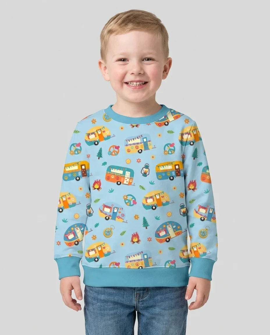 Happy Little Camper Bamboo Crewneck Sweatshirt