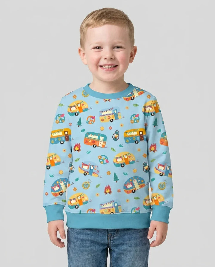 Happy Little Camper Bamboo Crewneck Sweatshirt
