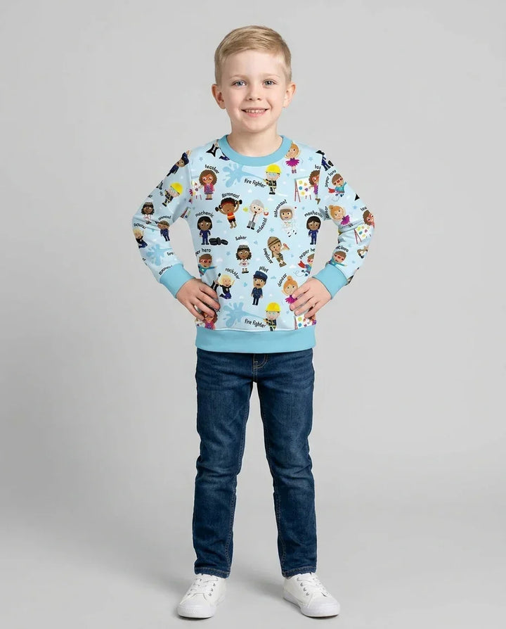 Sweatshirt mit Rundhalsausschnitt aus Bambusfaser