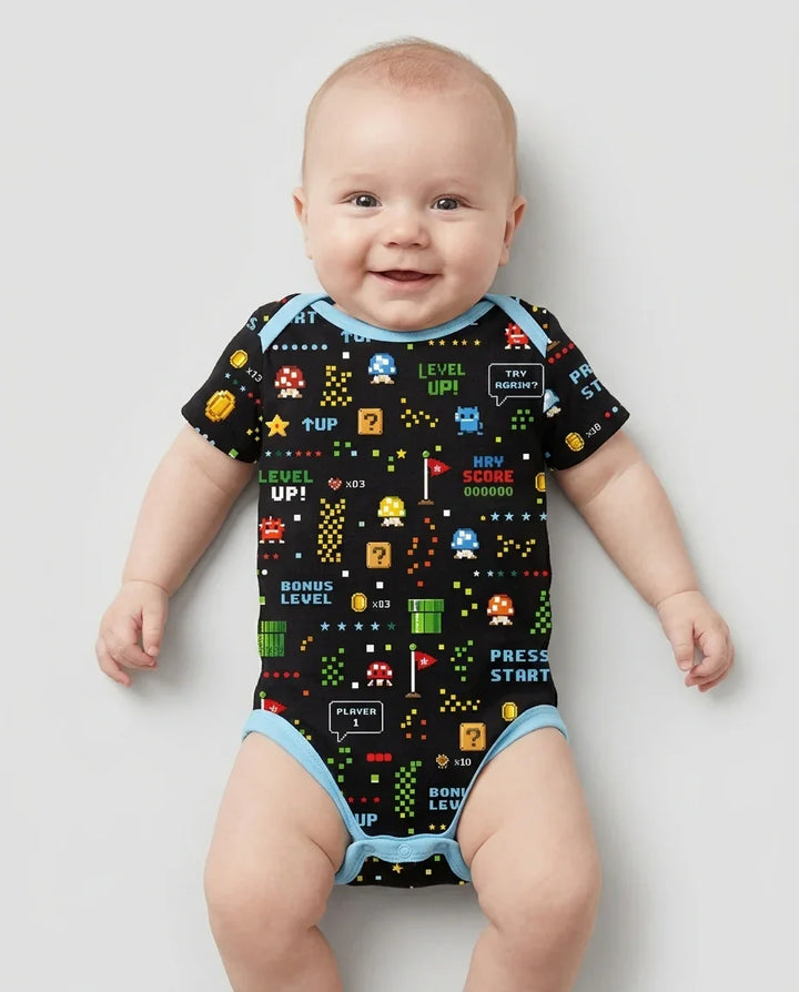 Gerippte Babykleidung mit individuellem Foto - Weich &amp; Skizzenhaft