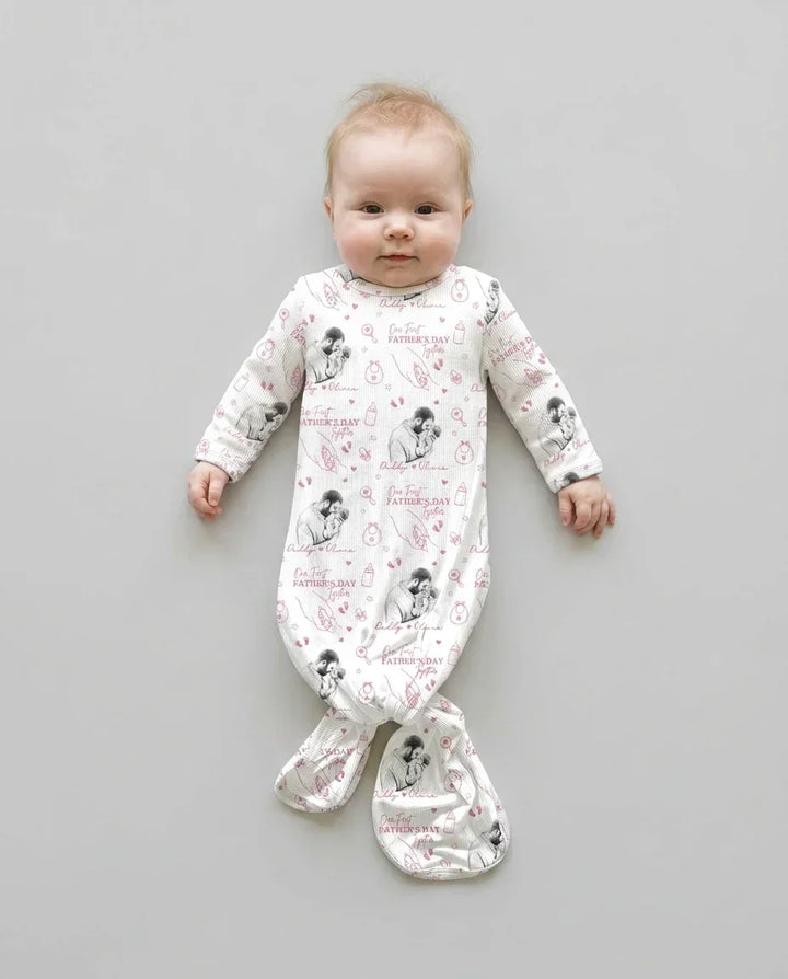 Kleid mit einfarbigem Knoten