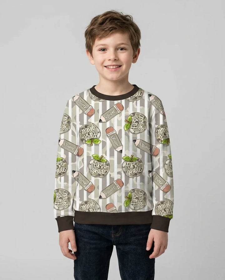 Custom Template Bambus-Rundhals-Sweatshirt