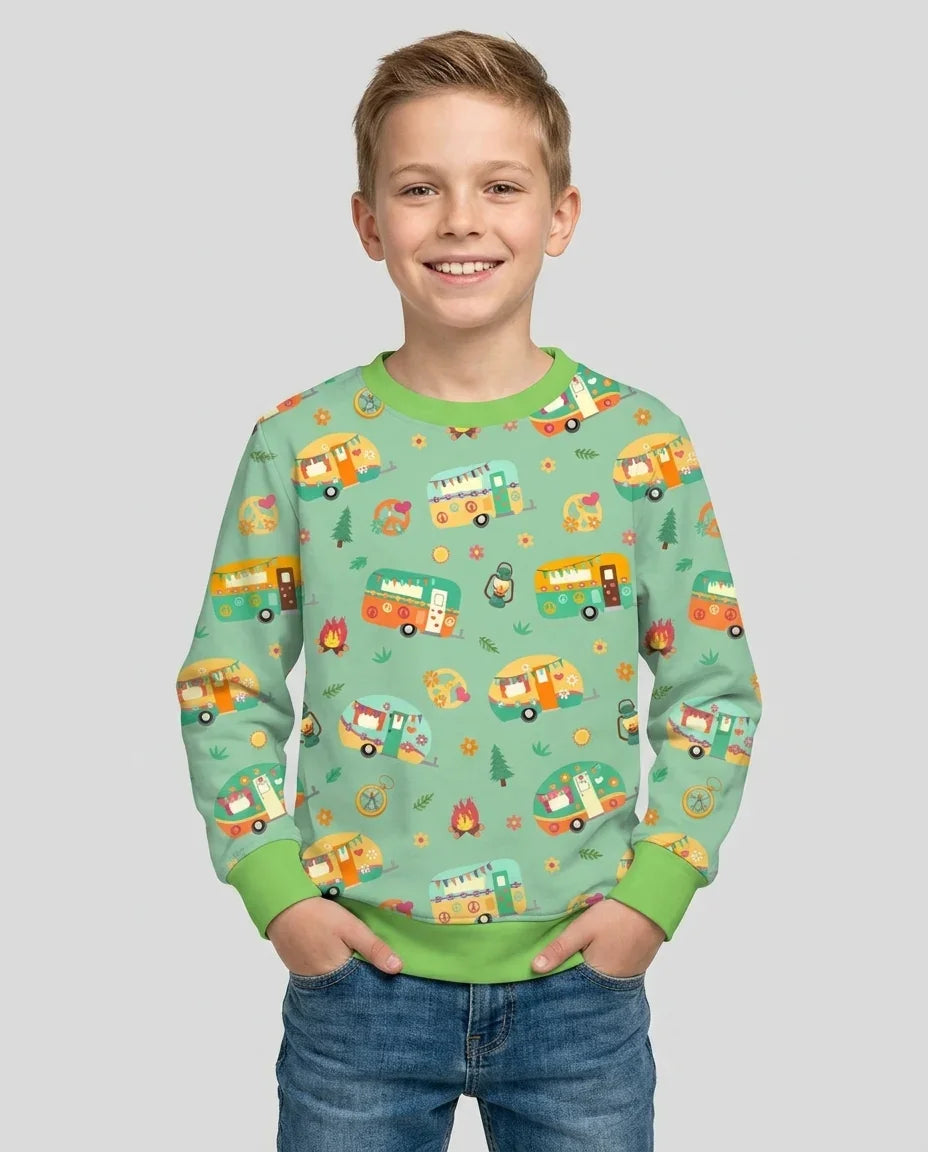 Happy Little Camper Bamboo Crewneck Sweatshirt