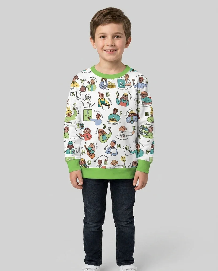 Sweatshirt mit Rundhalsausschnitt aus Bambusfaser
