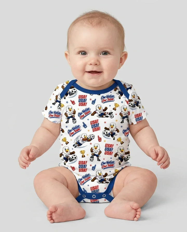 Gerippte Babykleidung mit individuellem Foto - Weich &amp; Skizzenhaft