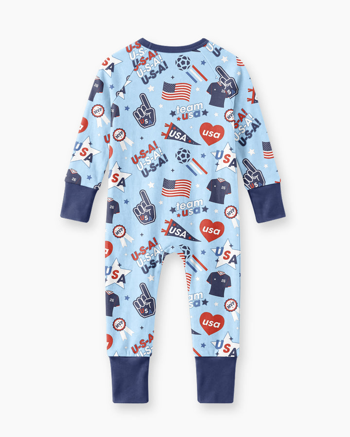 Soccer Party Team USA Bamboo Convertible Zippy