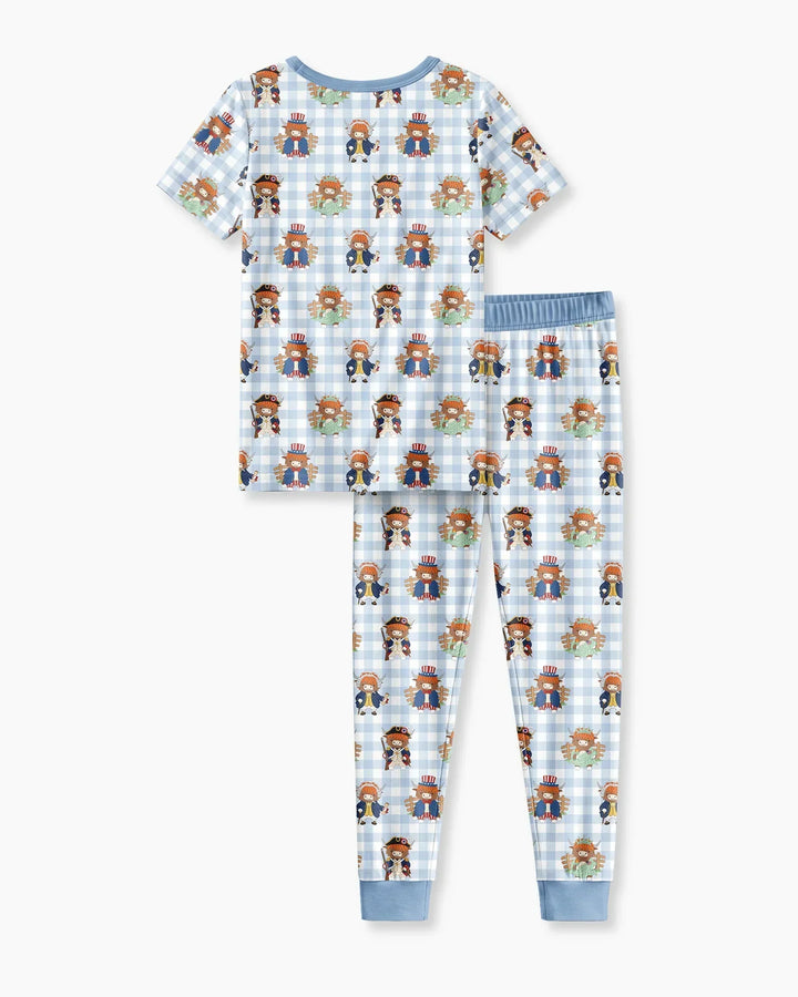 Zweiteiliges, kurzärmliges Pyjama-Set mit Marienkäfern