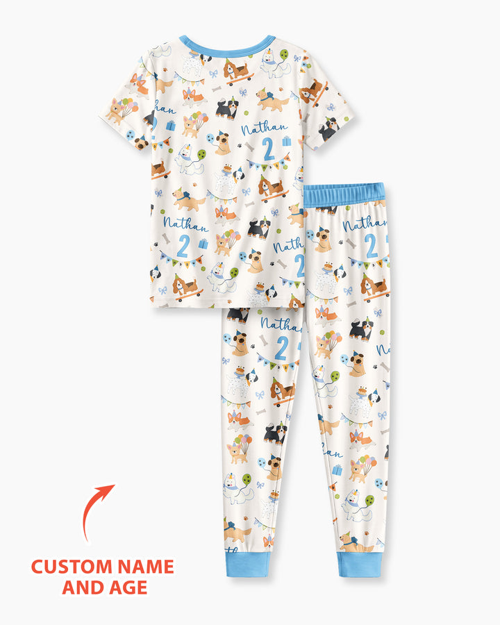 Zweiteiliges, kurzärmliges Pyjama-Set mit Marienkäfern