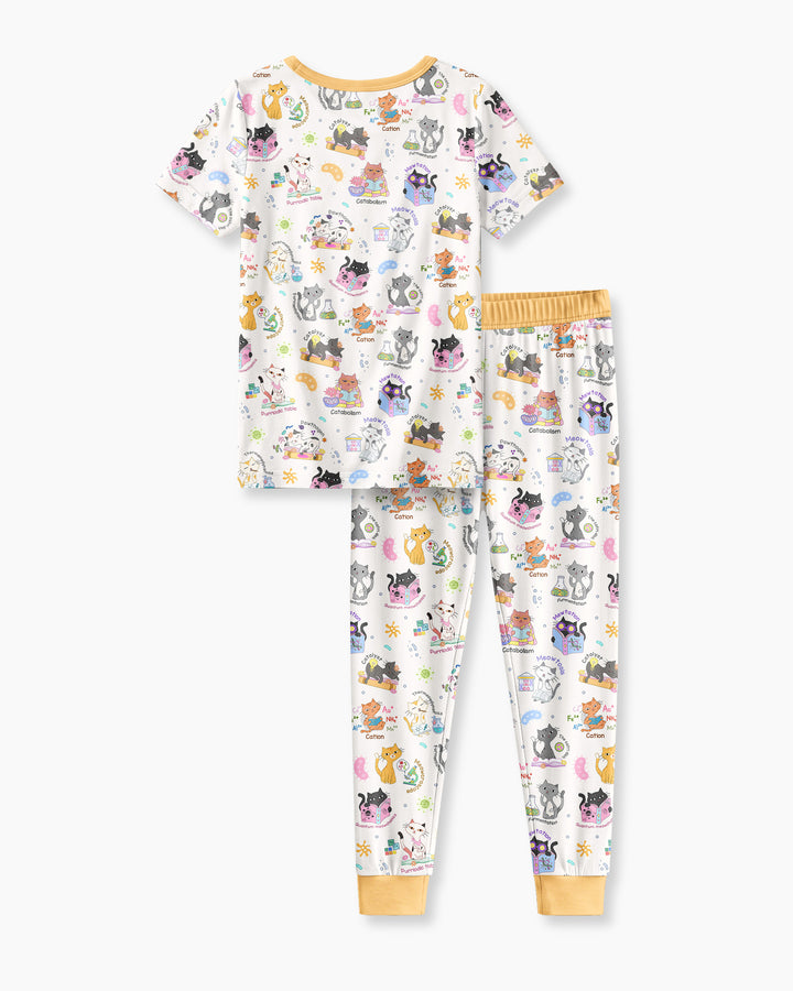 Zweiteiliges, kurzärmliges Pyjama-Set mit Marienkäfern