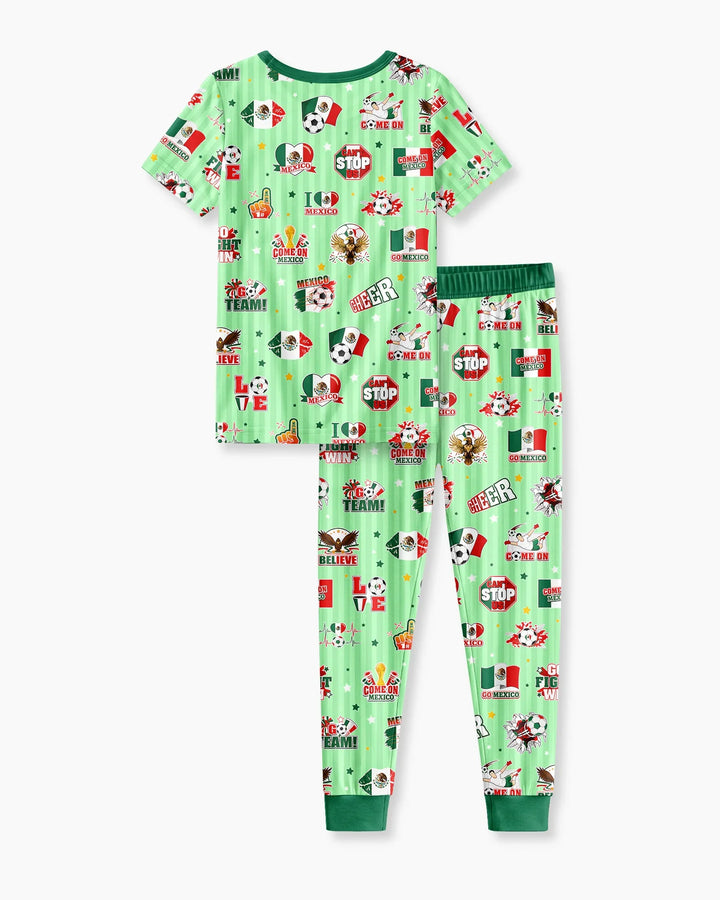 Zweiteiliges, kurzärmliges Pyjama-Set mit Marienkäfern