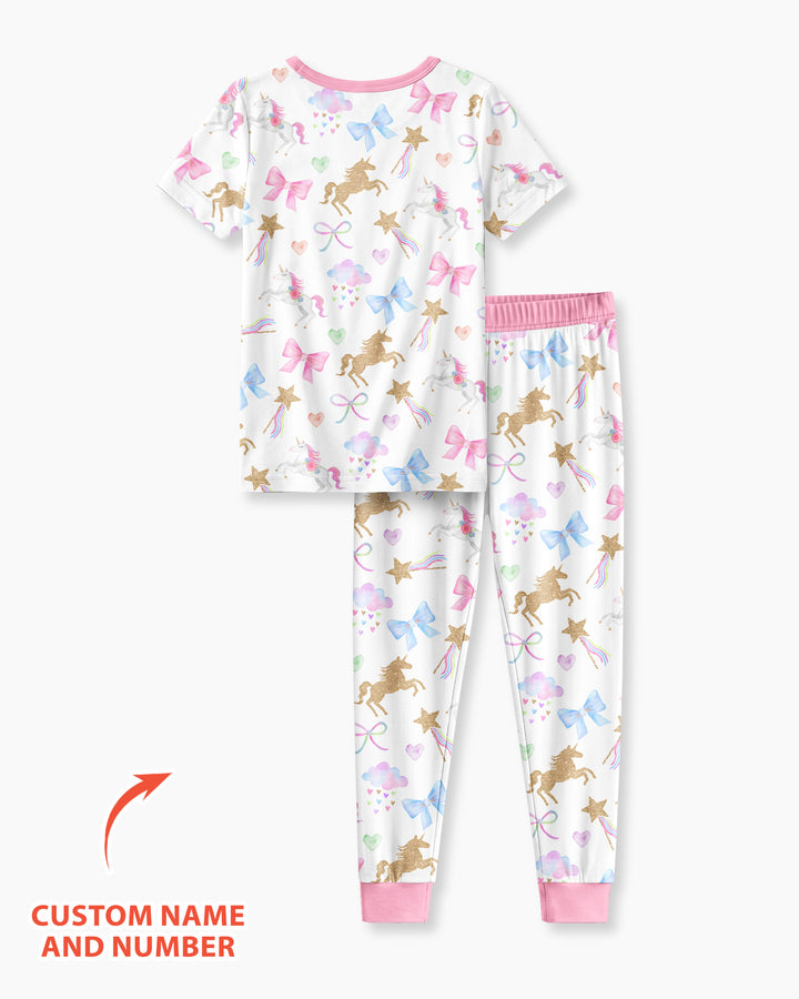 Zweiteiliges, kurzärmliges Pyjama-Set mit Marienkäfern