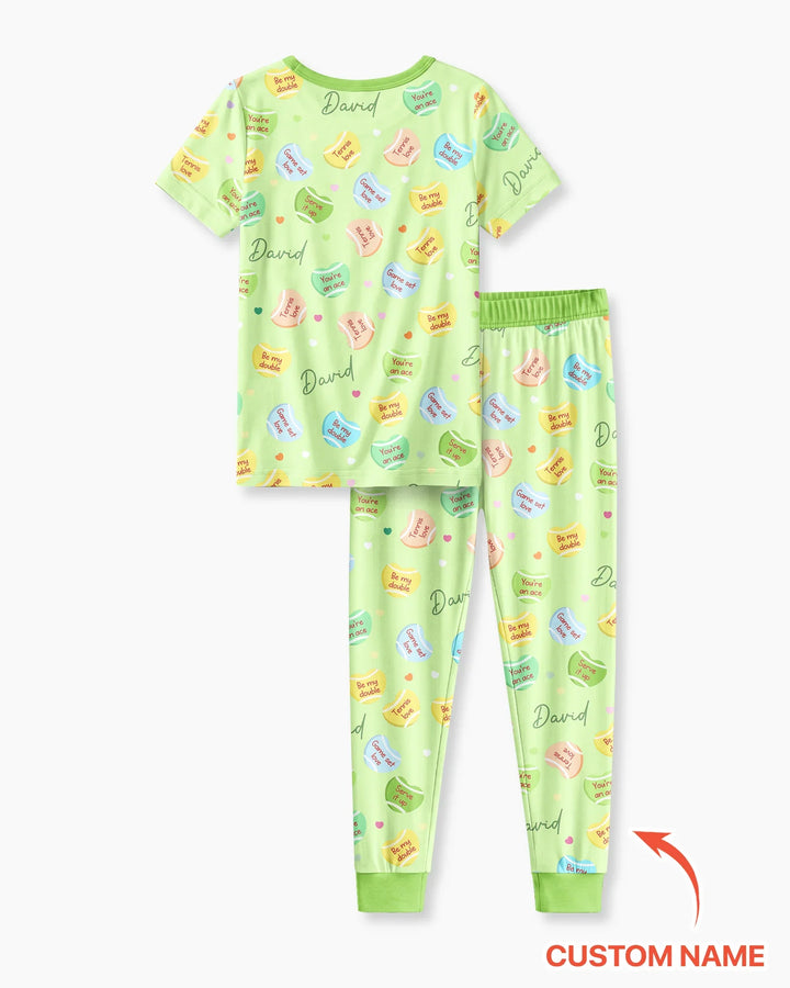 Zweiteiliges, kurzärmliges Pyjama-Set mit Marienkäfern