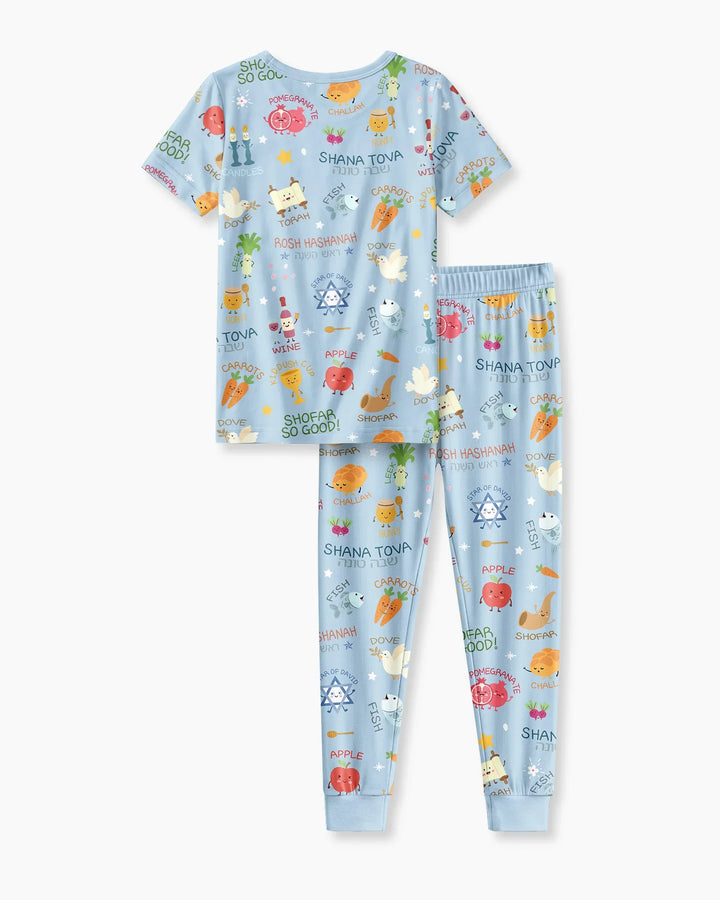 Zweiteiliges, kurzärmliges Pyjama-Set mit Marienkäfern