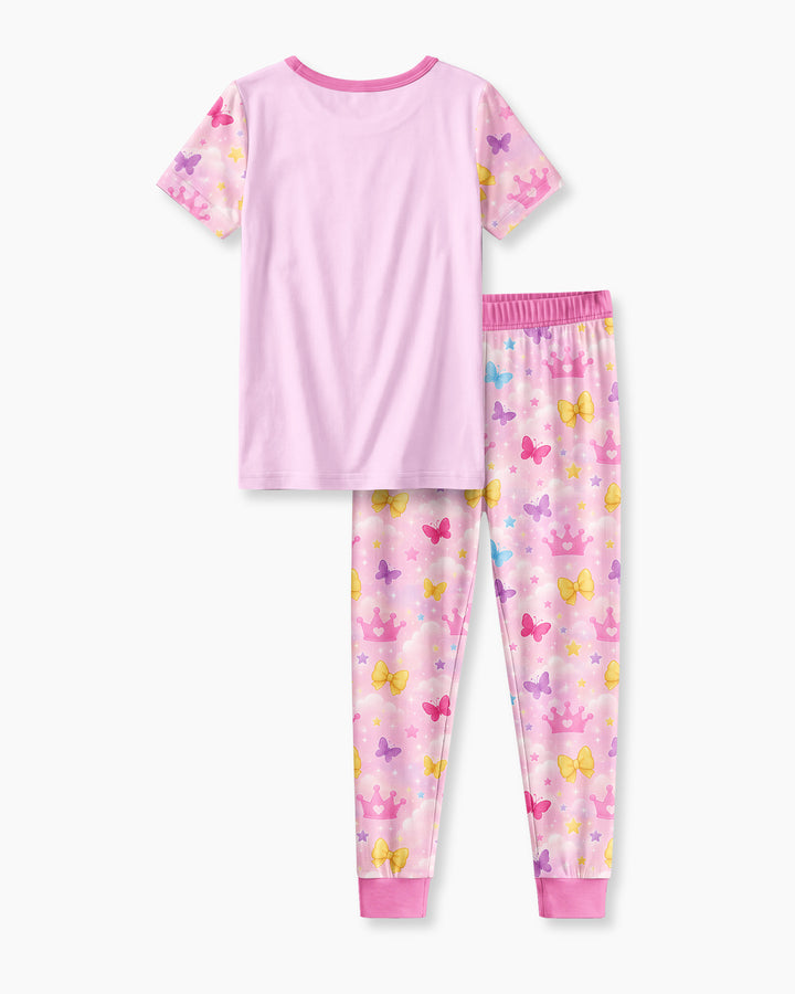 Zweiteiliges, kurzärmliges Pyjama-Set mit Marienkäfern