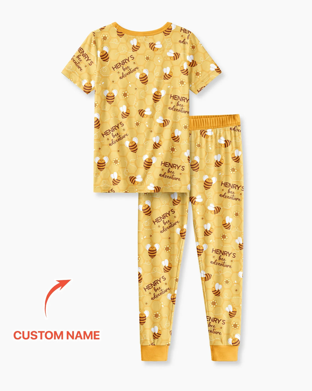 Zweiteiliges, kurzärmliges Pyjama-Set mit Marienkäfern
