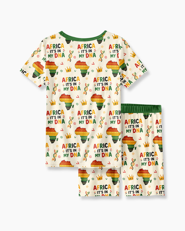 Schlafanzug-Set zweiteilig, kurze Ärmel, kurze Hose, Bambus